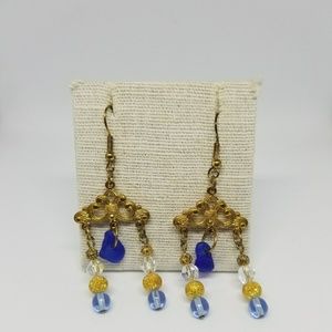 Handmade beach glass earrings